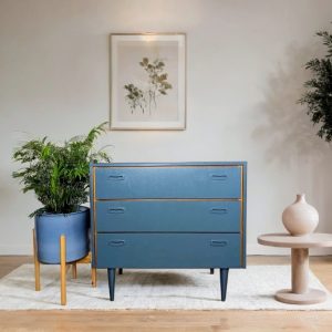 G plan chest of drawers in blue