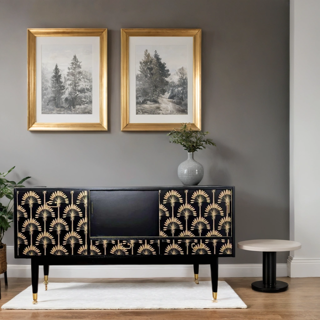 G plan sideboard in black