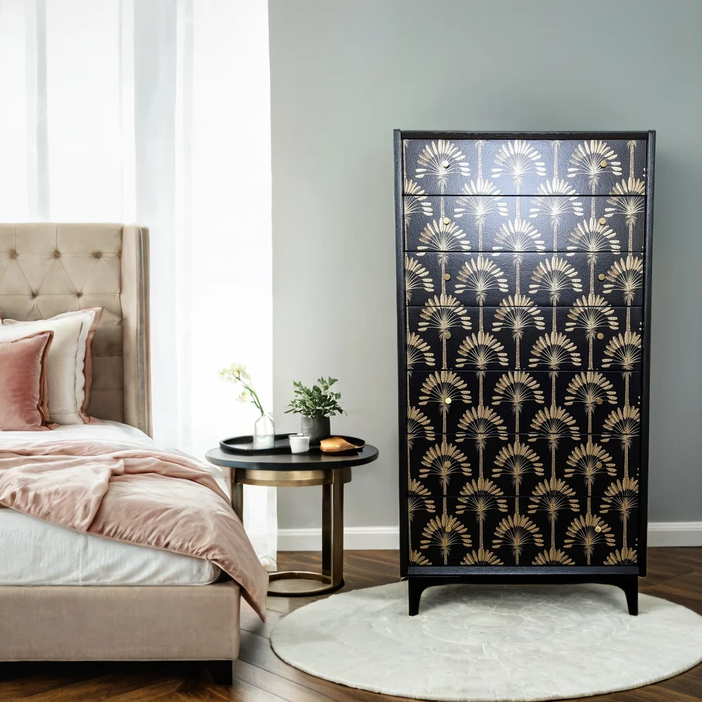 G plan chest of drawers in black