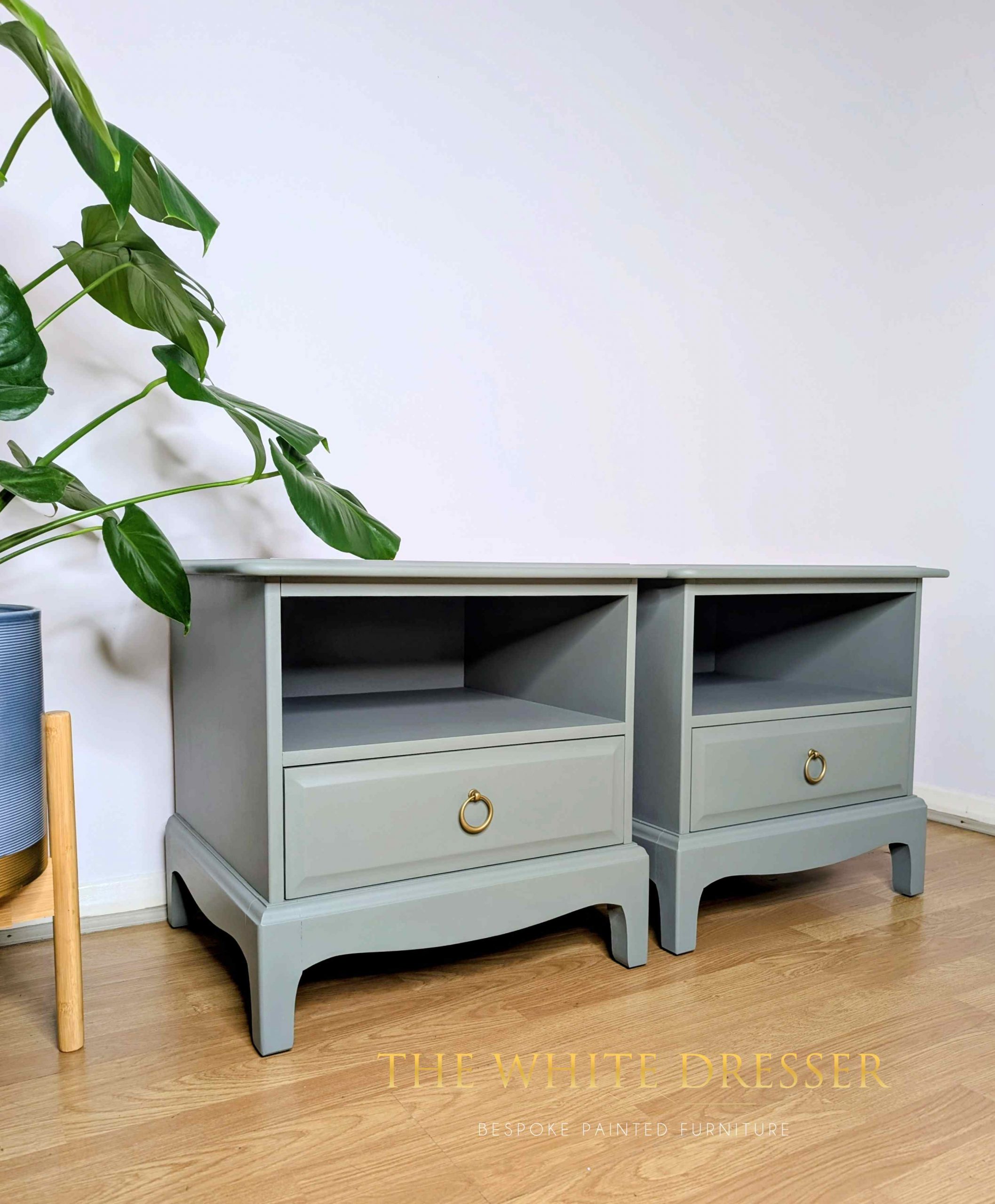 Pair of bedside tables by Stag - Image 2